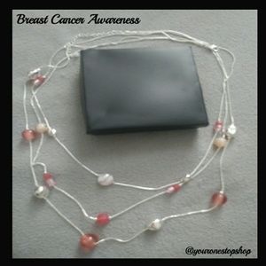 🆕📣Breast Cancer Illusions Necklace